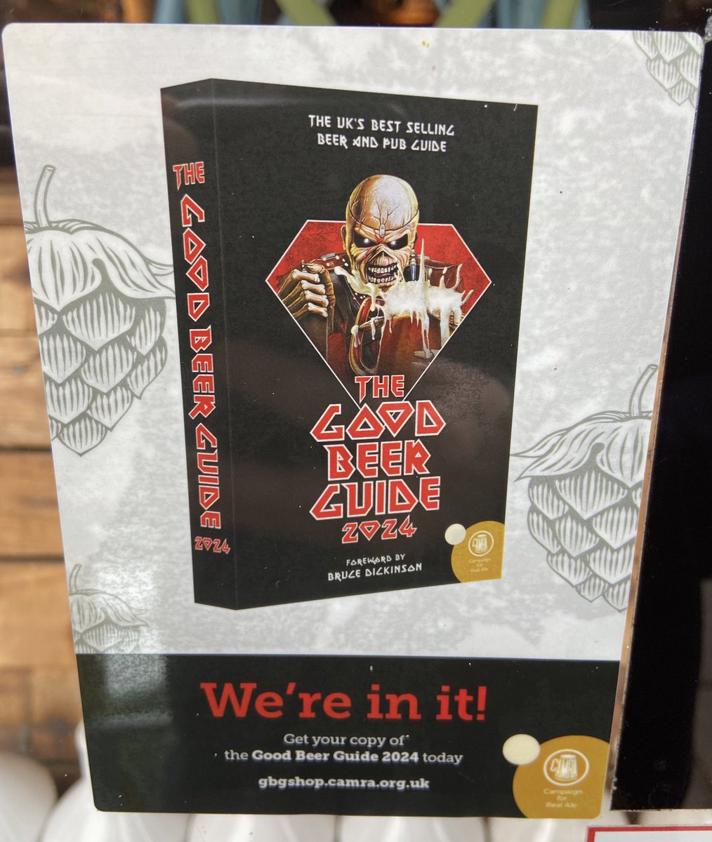 HeatonHops's tweet image. After a year in the wilderness we are happy to be back in @CAMRA_Official @brucedickinson The Good Beer Guide 2024 cheers to everyone who comes in &amp;amp; scores our beers 🍻 
#goodbeerguide #camra