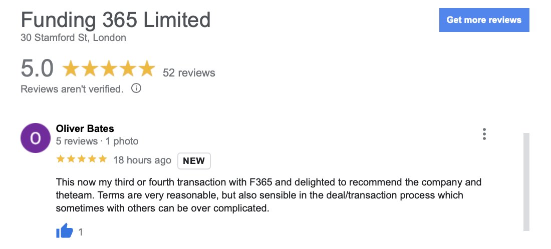 'Sensible in the deal / transaction process.' Another new 5 star Google review from a repeat borrower, this time for one of our light development loans managed by our Senior Underwriter, Krisha 👏🏻#propertyfinance #bridgingfinance #developmentfinance