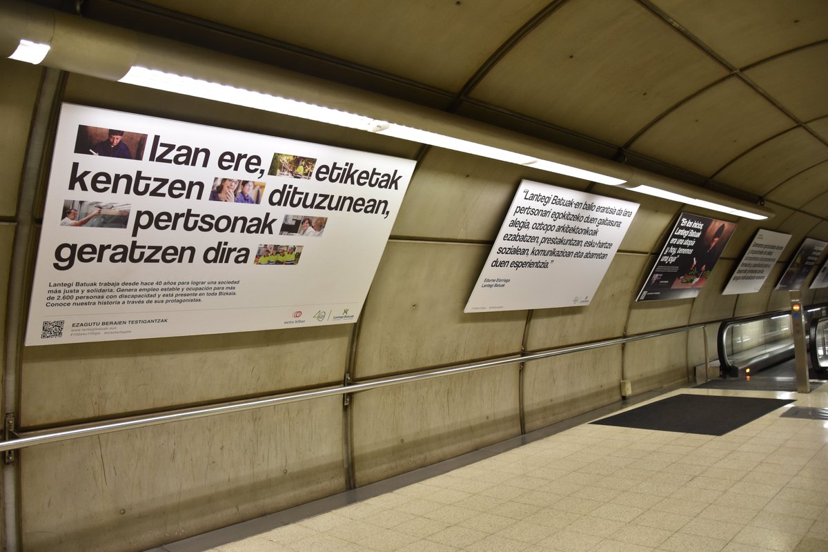lantegibatuak's tweet photo. 🚇Gure Bizkaiko 4 hamarkadei buruzko erakusketa bisitatzeko azken egunak. @metrobilbaoeus-eko Zazpikaleak geltokian.
Últimos días para visitar la exposición sobre nuestras 4 décadas en Bizkaia, en 🚇Zazpikaleak/Casco Viejo de @metrobilbaoeus #sinetiquetas #etiketarikgabe
#LB40 https://t.co/gNul4abIda