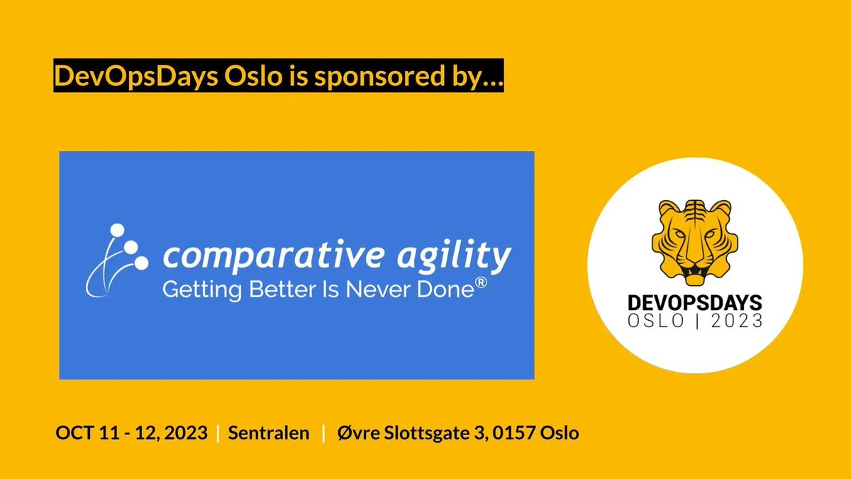 DevOpsDays Oslo tweet media