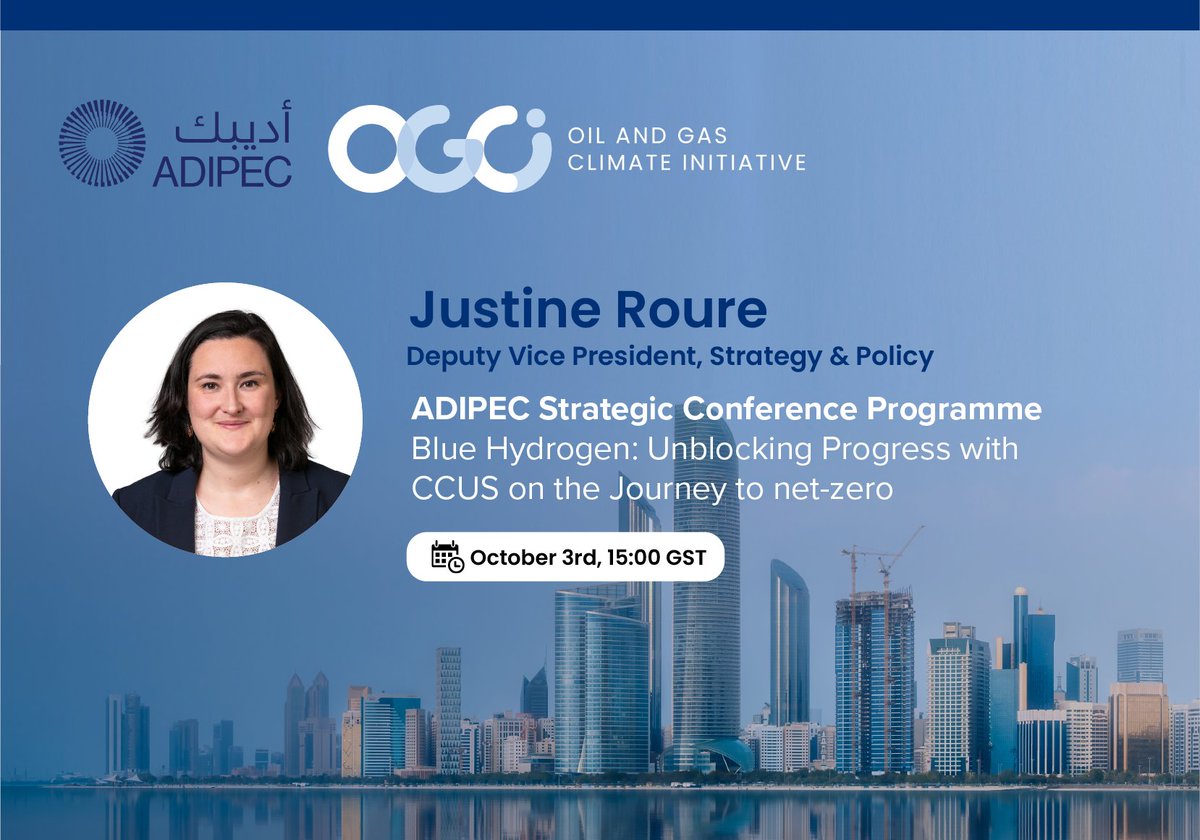 Join us at #ADIPEC2023 next week to discuss indirect emissions reduction through value chain decarbonization and how CCUS can unlock blue hydrogen adipec.com. Find out what OGCI is doing to lead the industry’s response to climate change: ogci.com/resources