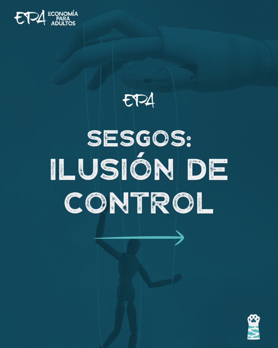EconomiaAdultos's tweet image. ¿En qué consiste el sesgo “Ilusión de control”? ⬇️ Muy relacionado con el #sesgo de Exceso de confianza, estas limitaciones pueden hacerte tener grandes errores en tus inversiones.
Si quieres conocerlos bien y aprender cómo mitigar su efecto, suscríbete a la #Newsletter de EPA😉