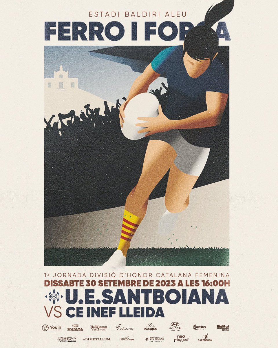 Vuelven las ligas, vuelven los carteles maravilla de <a href="/UESantboiana/">U.E. Santboiana</a>. 😍

(✍️ <a href="/MarcRios_/">Marc</a>)