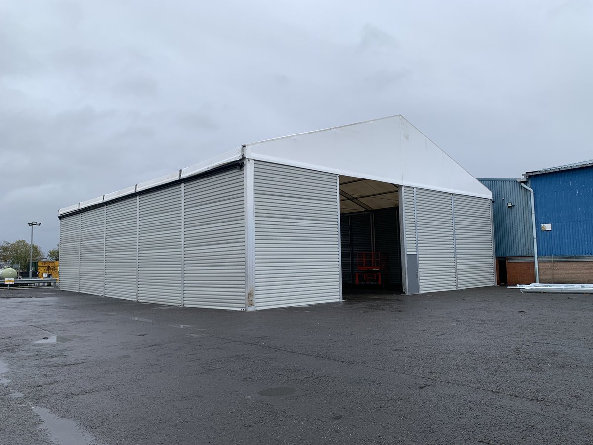 agantobuildings's tweet photo. Our client required additional warehouse space. We installed a 20 x 25 x 6.2 warehouse with steel cladding, two electric roller shutter doors, two pedestrian access doors and lighting.

Contact us: https://t.co/1jMueLqjxb

#temporarystructures #Aganto #AgantoTemporaryBuildings https://t.co/HLiLoaD13j