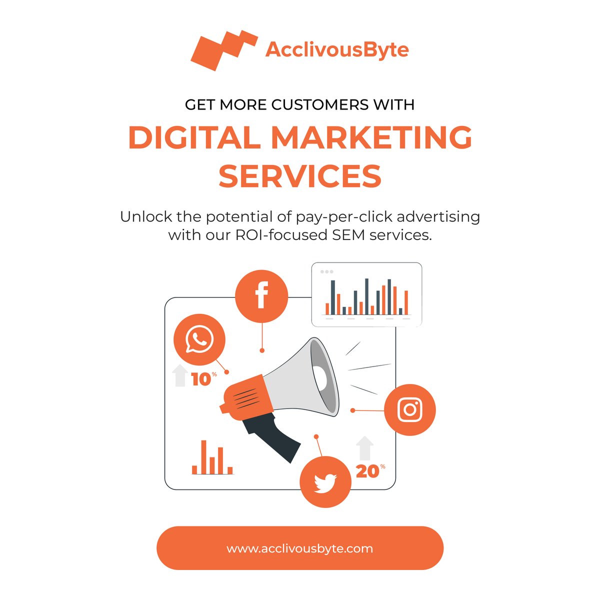 acclivousbyte's tweet photo. Open the capability of pay-per-click promoting with our return for capital invested centered SEM administrations.

For more Information
Visit our website:
https://t.co/hnUFyloh59

#digitalmarketing #onlinemarketing #mediamanagement #socialmediamarketing
#customers #acclivousbyte https://t.co/ycPVmKtkiB
