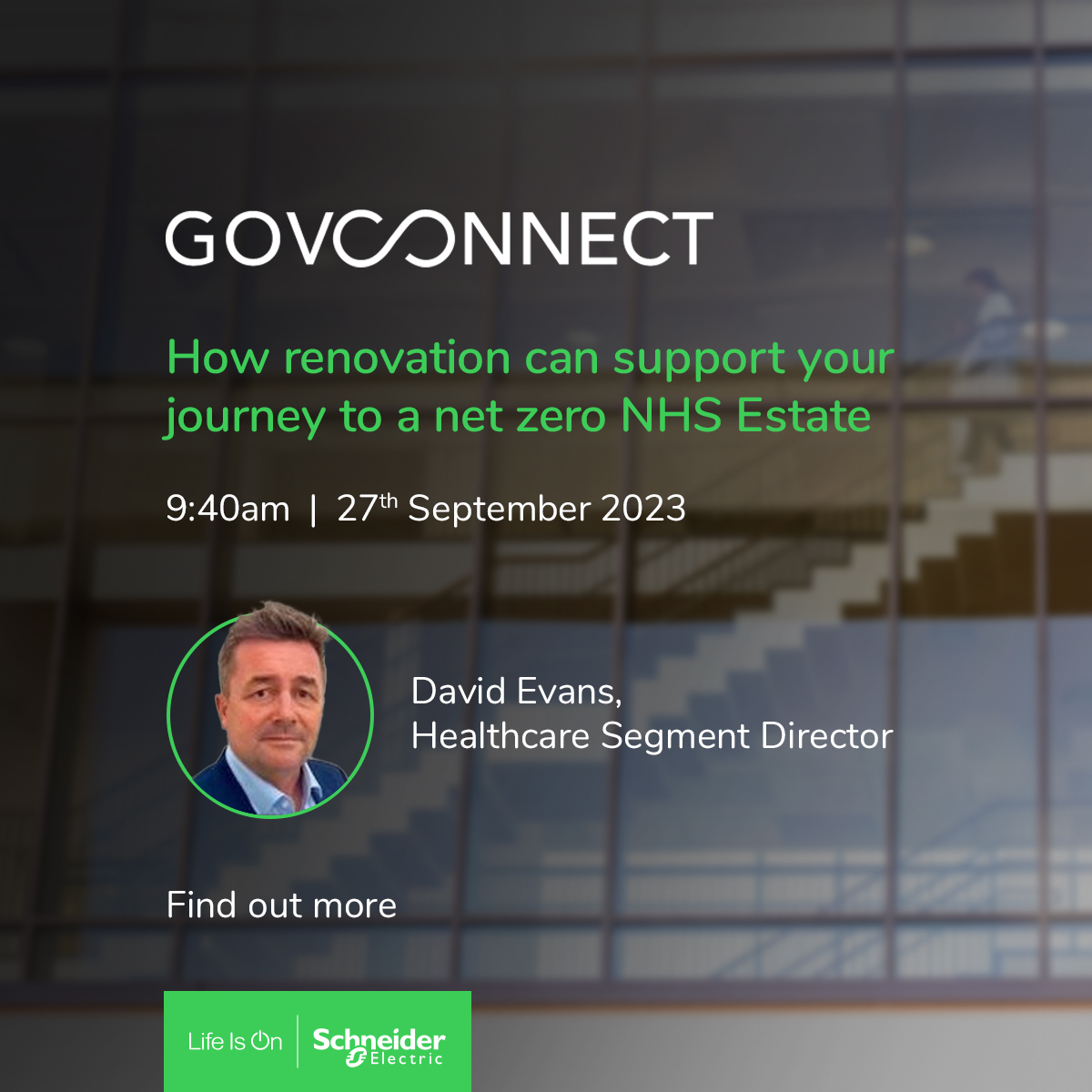 amie_se_uki's tweet image. Join David Evans our Healthcare Segment Director discussing How Renovation Can Support Your Journey to a Net Zero NHS Estate, we are also contributing to Q&amp;amp;A’s so don’t miss out! 

Discover more: spr.ly/6016uGWG2

#NHSnetzero #buildingsofthefuture #healthcare