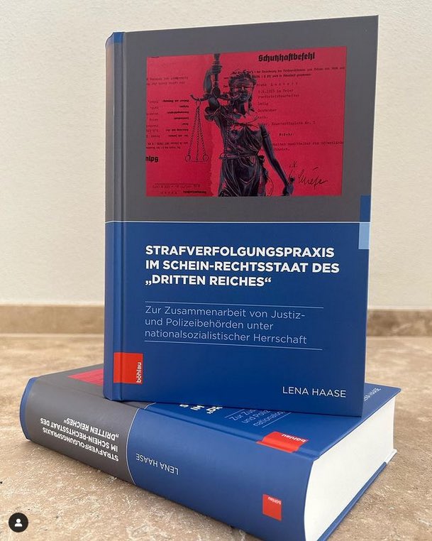 Herzlichen Glückwunsch! Band 2 der Reihe „Gestapo - Herrschaft - Terror“ ist da. Eine spannende Studie zur Zusammenarbeit von Justiz und Polizei in der NS-Zeit von Lena Haase.