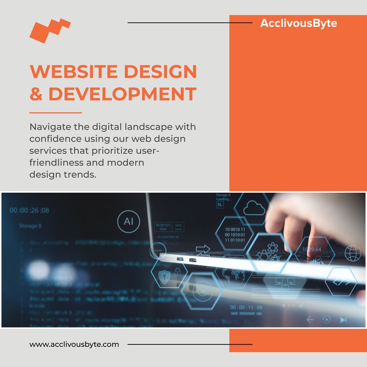Explore the computerized scene with certainty utilizing our website architecture benefits that focus on ease of use and current
configuration patterns.

For more Information
Visit our website:
acclivousbyte.com

 #prototype #webapp  #responsivewebsites #acclivousbyte