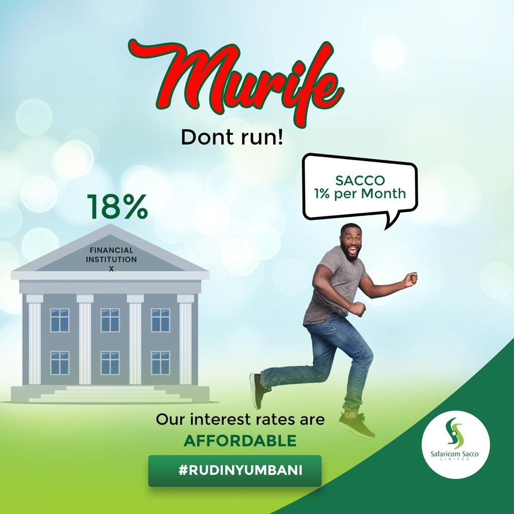 qonasacco's tweet photo. Murife don’t run!! 

Tuliwaambia mtulie na SACCO yetu juu huku nje ni machos!!

Talk to us on how we can move your loan and enjoy affordable rates immediately!

 #rudinyumbani 
#empoweringyou https://t.co/ks9inMKLjr