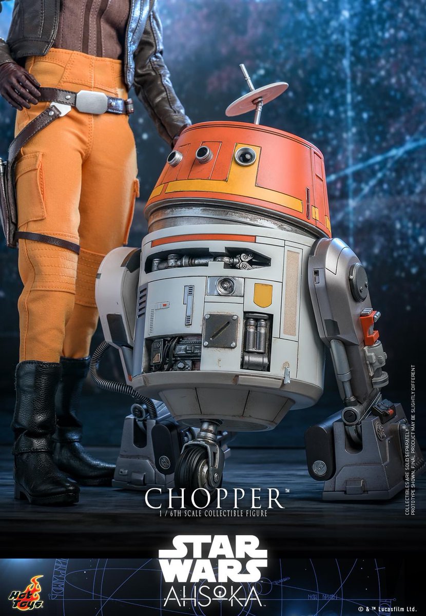 6thscale_KaWu's tweet photo. 【Star Wars: Ahsoka™ - 1/6th scale Chopper™ Collectible Figure】

New announcement!

#Chopper #Driod #StarWars #Ahsoka #Lucasfilm #HotToysCollectibles #SixthScale https://t.co/Zd5Z6eT1zY