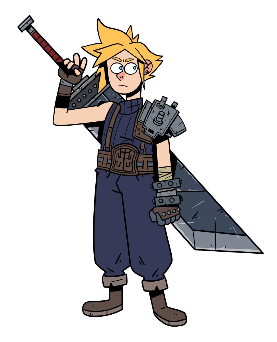 Finished Cloud off before the school run this morning #ff7 #FF7エバークライシス #finalfantasy7