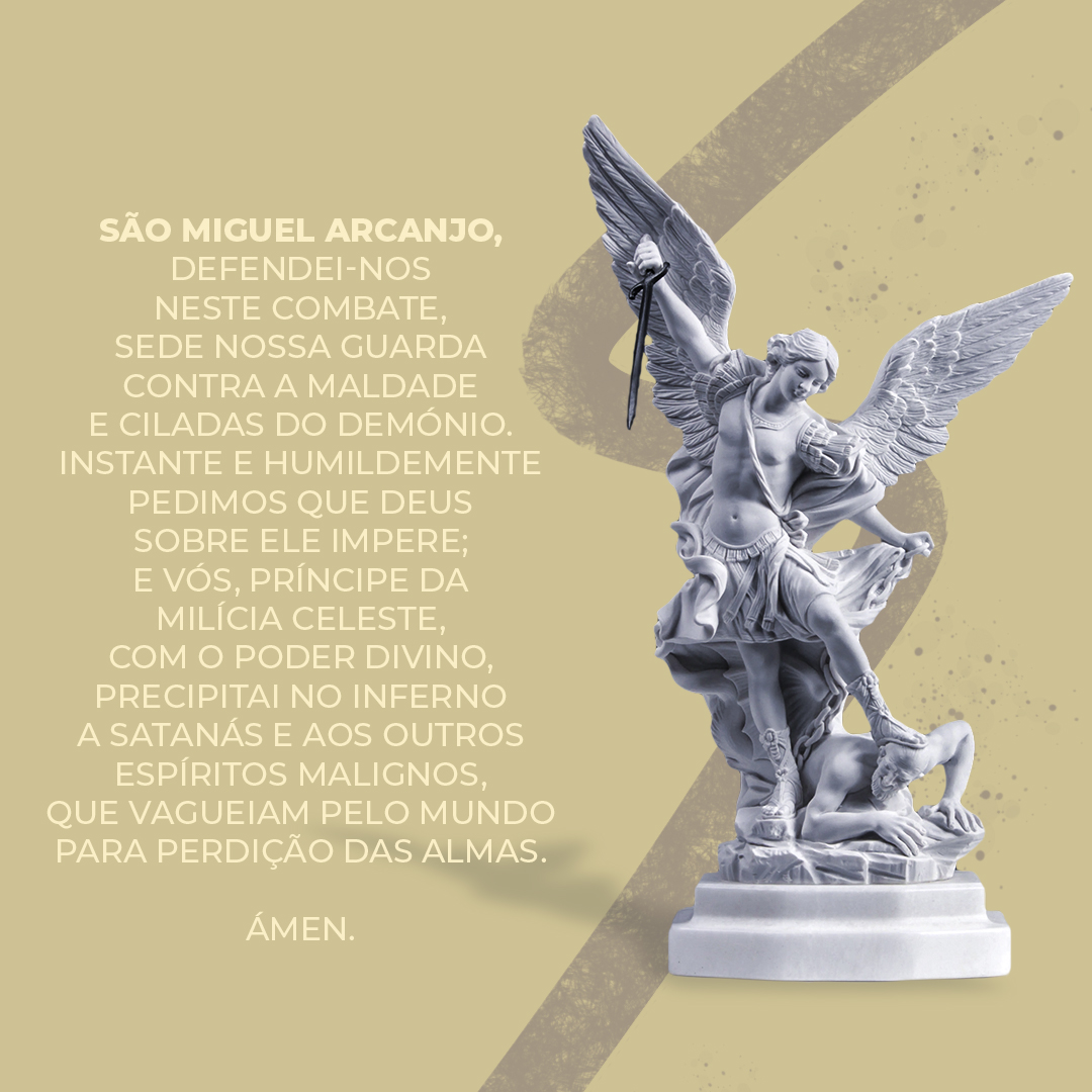 FundacaoAIS's tweet photo. #SãoMiguel Arcanjo, cujo nome significa "Quem como Deus?", está associado à coragem, à protecção e intervenção divina. Reconhecemos os seus quatro ofícios como Líder do Exército de Deus, Anjo da Morte, Pesador de Almas e Guardião da Igreja.
🙏 https://t.co/4GPdZqiOiY
#arcanjos https://t.co/a6NzjgXXwd