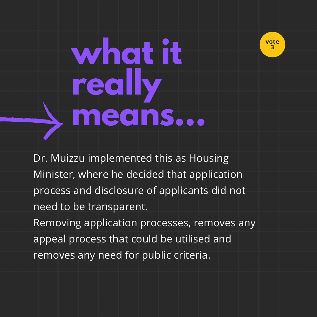 Muizzufesto #2.29

We have seen how as Housing Minister <a href="/MMuizzu/">Dr Mohamed Muizzu</a> refused to disclose information of those who got flats. Here we see him reintroducing that. Land 
❗️without application
❗️without criteria
❗️without transparency 

Kaakah baa eyrun bin libeyni?