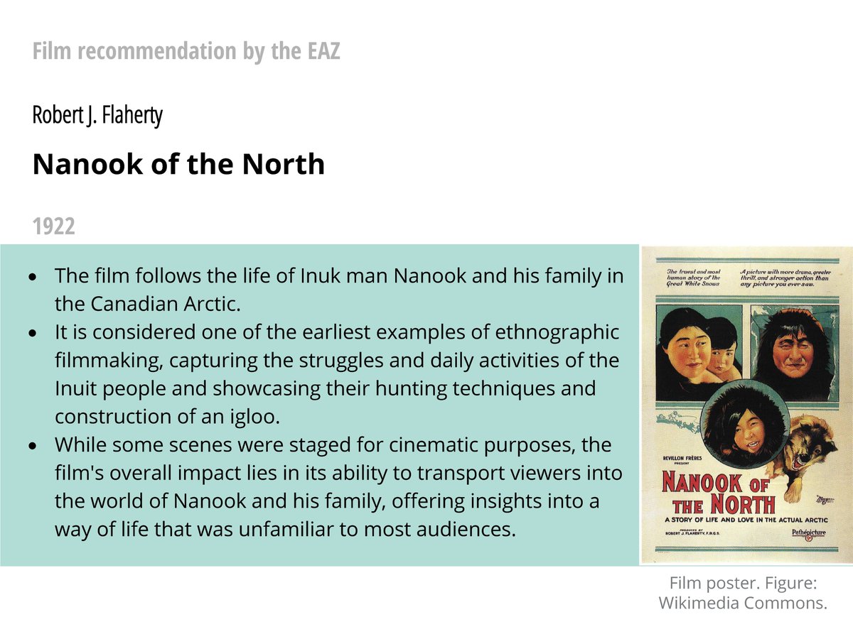 EazJournal's tweet photo. Explore the past with the 1922 film "Nanook of the North," a pioneering blend of documentary and docudrama. 🌎🐻‍❄️
#IndigenousCulture #CinemaHistory #Documentary #EAZrecommends https://t.co/07acYyuzuE