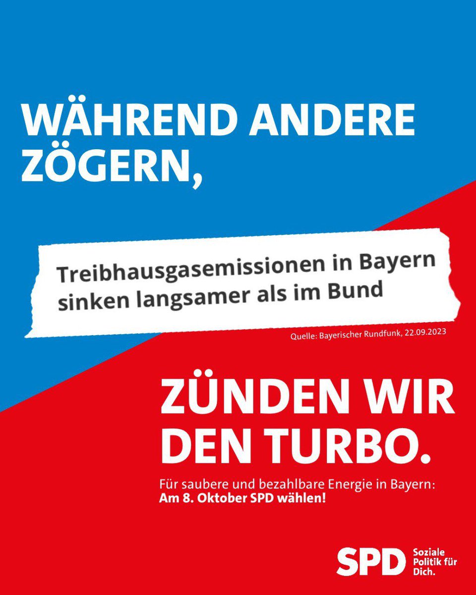 Schlechtes Zeugnis für die Staatsregierung: Während der Bund von 1990 bis 2021 seine Treibhausgasemissionen um ganze 40% reduziert hat, hat unser Freistaat nur 18% geschafft. Das ist nicht nur sehr schlecht für das Klima, sondern auch total teuer für Verbraucher. Deshalb wollen…