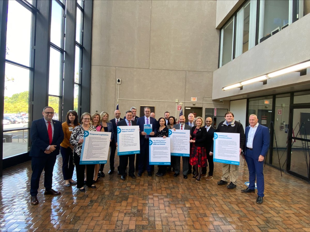 WellbridgeNY's tweet photo. Andrew Drazan, Co-founder and Chairman and Dr. Edmond Hakimi, Medical Director, were honored to join Assemblyman Keith Brown and other industry leaders discussing strengthening the system of care for Co-Occurring Disorders, prevention, treatment, crisis, and aftercare resources. https://t.co/1IxIu5AQZU