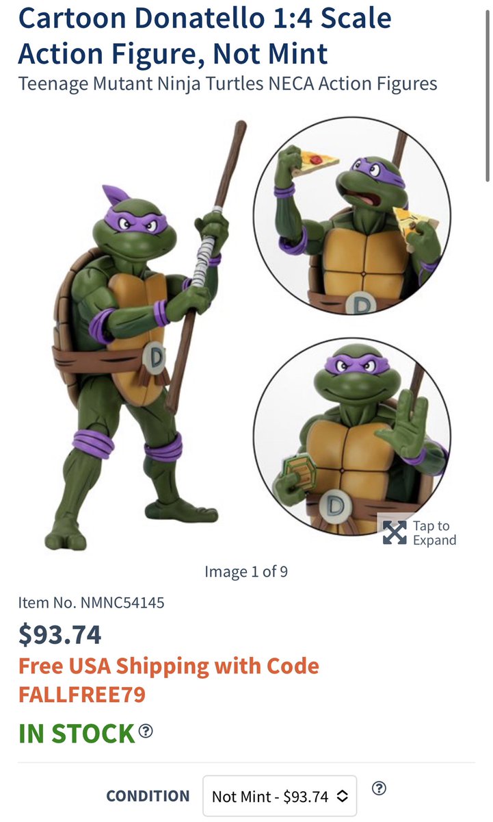 NinjaTurtleLair's tweet photo. Entertainment Earth has some (Not Mint) 1/4 cartoon Donatellos IN-STOCK ($93.74)
- https://t.co/eiBXW7ihqu
Code: TMNTLair for an extra 10% off plus FREE SHIPPING! Cowabunga!
#TurtleLair #neca #necatoys #tmntcollector
#teenagemutantninjaturtles #necaturtlelair https://t.co/2jBuchC7DI