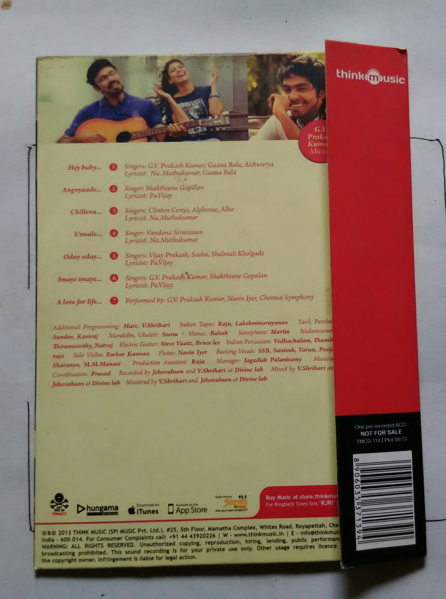 MovzMusicals999's tweet photo. #10YearsOfRajaRani
It is simple refreshing tale about how to cope with life when we lose someone we love.Represented in Entertaining way.
#RajaRani Audiocd @thinkmusicindia
@gvprakash musical
@arya_offl #Nayanathara @Nazriya4U_ #jai @Atlee_dir @george_dop @ARMurugadoss https://t.co/0b6eLTh5w6