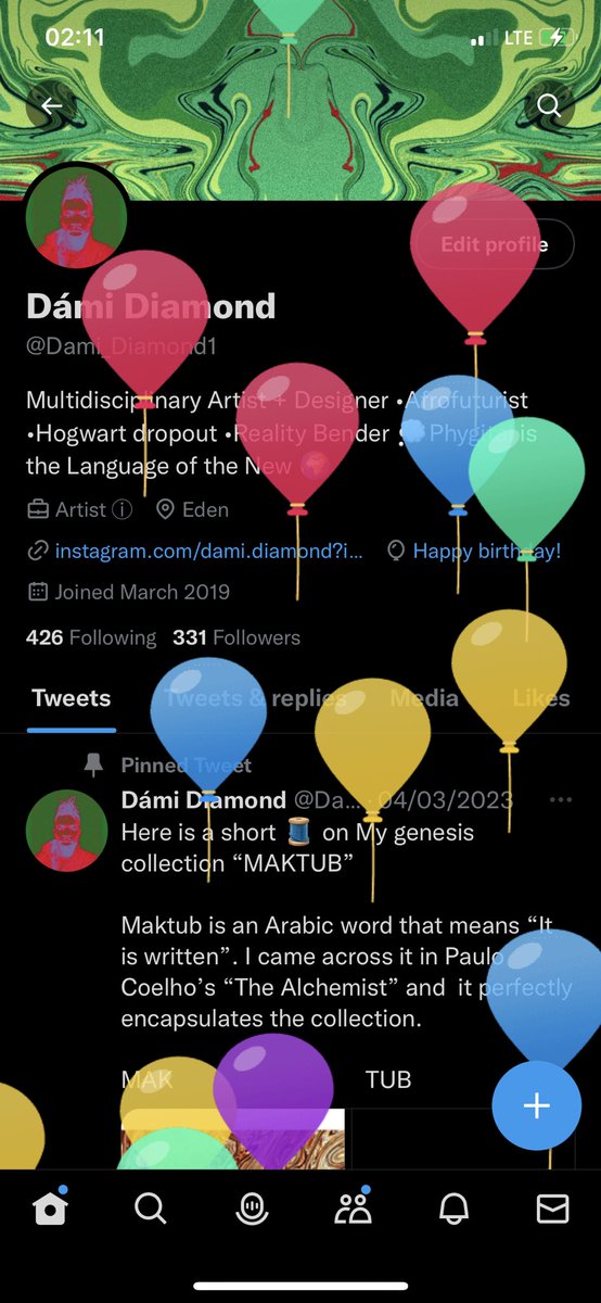 Dami_Diamond1's tweet photo. Happy birthday my love 🎈🎈 https://t.co/hbHCtc34gQ