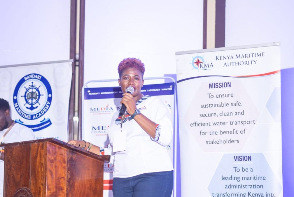 There's one missing element when it comes to Blue Economy in media. There's no underwater photography or videography. It is very rare &amp; I want you guys to take it as a challenge - Maureen Mudi, <a href="/MediaCouncilK/">Media Council of Kenya</a> Coast Regional Coordinator.

#MombasaYouthDialogue #TukutaneBandarini