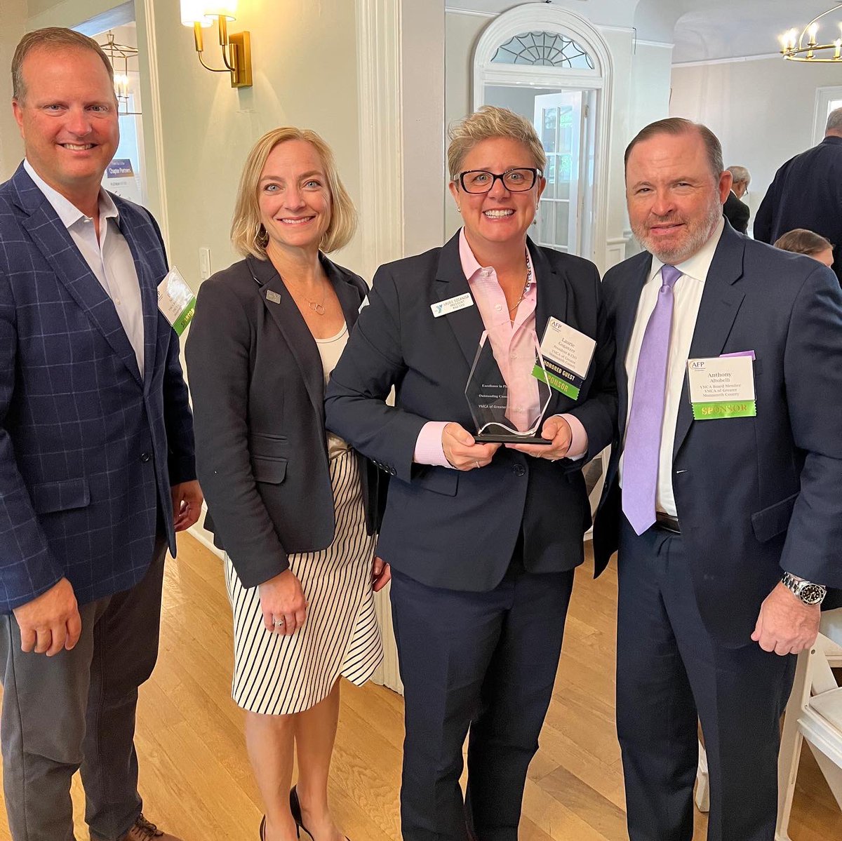 yjerseyshore's tweet photo. THANK YOU @AFPNJChapter for the honor of Outstanding Community Organization at the 2023 Excellence in Philanthropy Awards! ✨💛 We are proud to be #hereforall who need us. THANK YOU to those who give “through the Y” for a healthier, stronger community. https://t.co/1qvyOBXumk