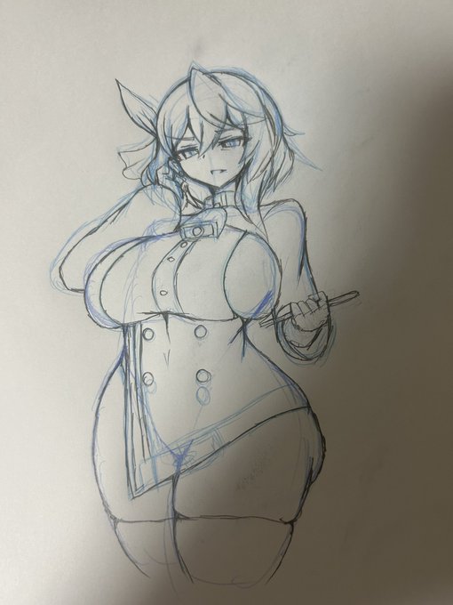 筆が進まなかったのてわ手描きに切り替えました 