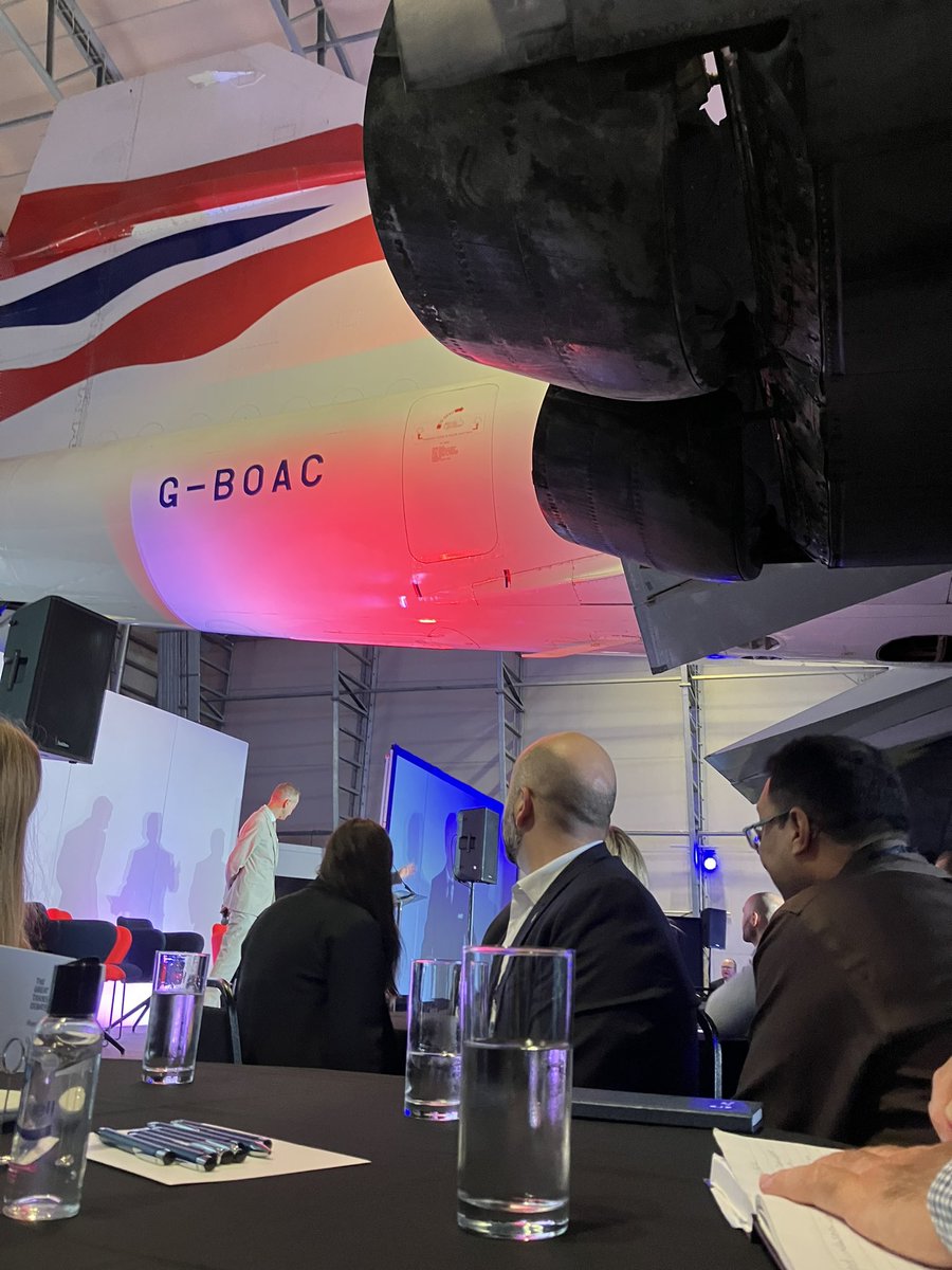 Sitting under the wing of Concorde today! At the Great Transport Debate. Any friends here?
