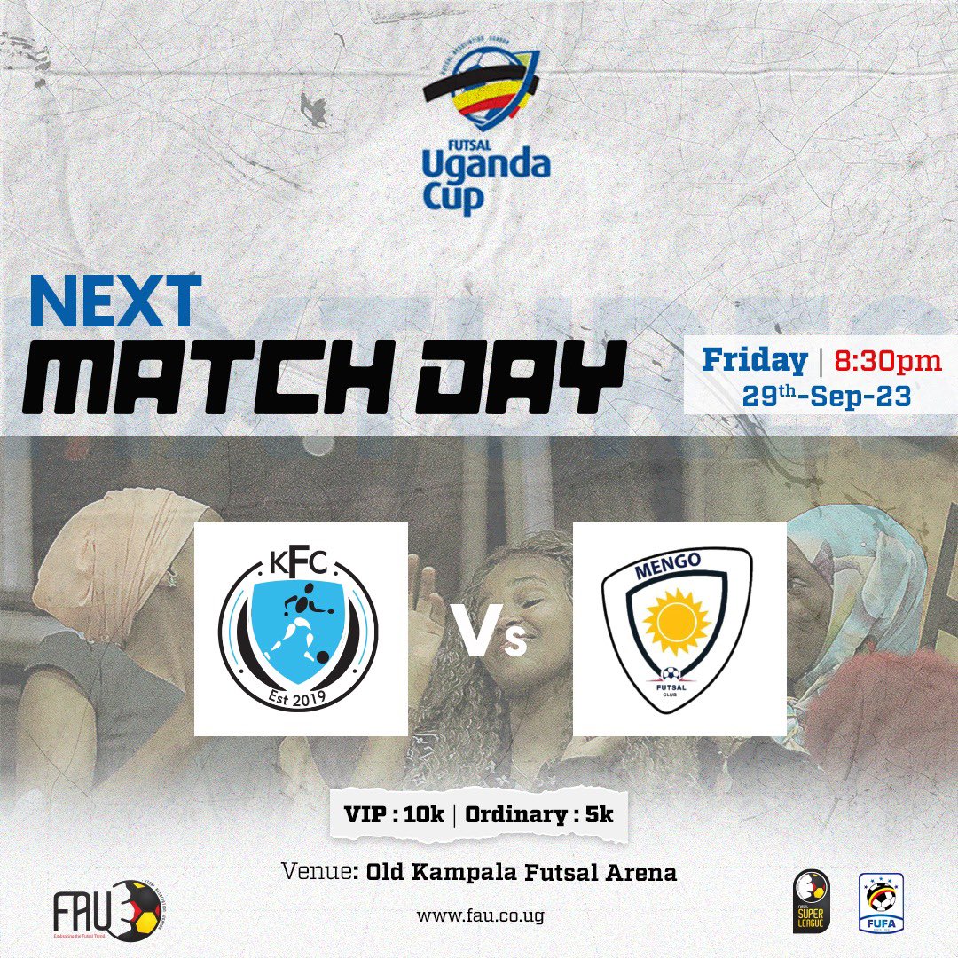 Mengo derby 
@Futsal_Uganda_ @ParkFC1 @TyphoonsFutsal @OfficialFUFA