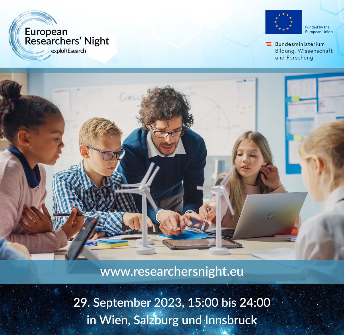 Besucht unsere Mitmachstation zu Klimatechnologien auf der Researchers Night! 
HEUTE von 15-24Uhr an der Universität für Angewandte Kunst, Vordere Zollamtsstraße 7, 1030 Wien. Eintritt frei! #Science #researcher #MustSee 
researchersnight.eu/klimatechnolog…
<a href="/ScienceNetzwerk/">Science Center Netzwerk</a> <a href="/dieangewandte/">Universität für angewandte Kunst Wien</a>