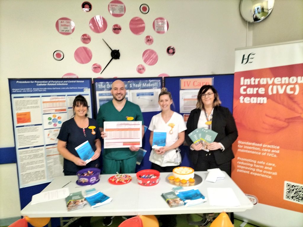 YvonneCYoung's tweet photo. Happy Birthday IVC Team 🥳 @ULHospitals who are a year old &amp; in that year have halved incidence of SABs &amp; more than doubled compliance to IVC bundles.
The most important strategy against Sepsis is prevention of Infection. @magscarroll1 @michellec1982jd @hseie #PatientSafety #IP&amp;C https://t.co/9Qa9Z6uh49