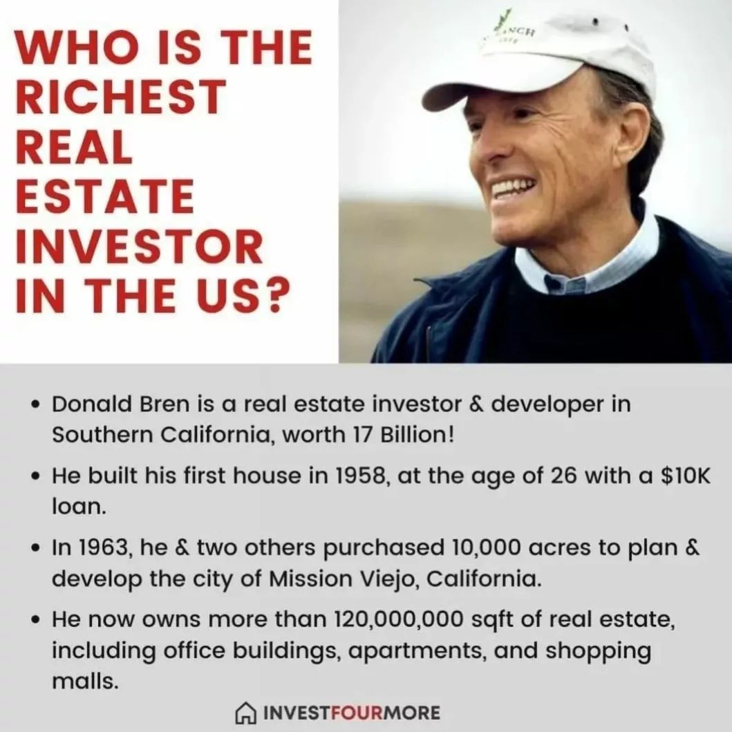 He started very small and was able to build a massive company! He even started his own town!

#realestateinvestor  #realestatenews  #houseflipping  #financialfreedom  #motivation #goals
Let's talk real estate. Go app.postredi.com/hannahseoh