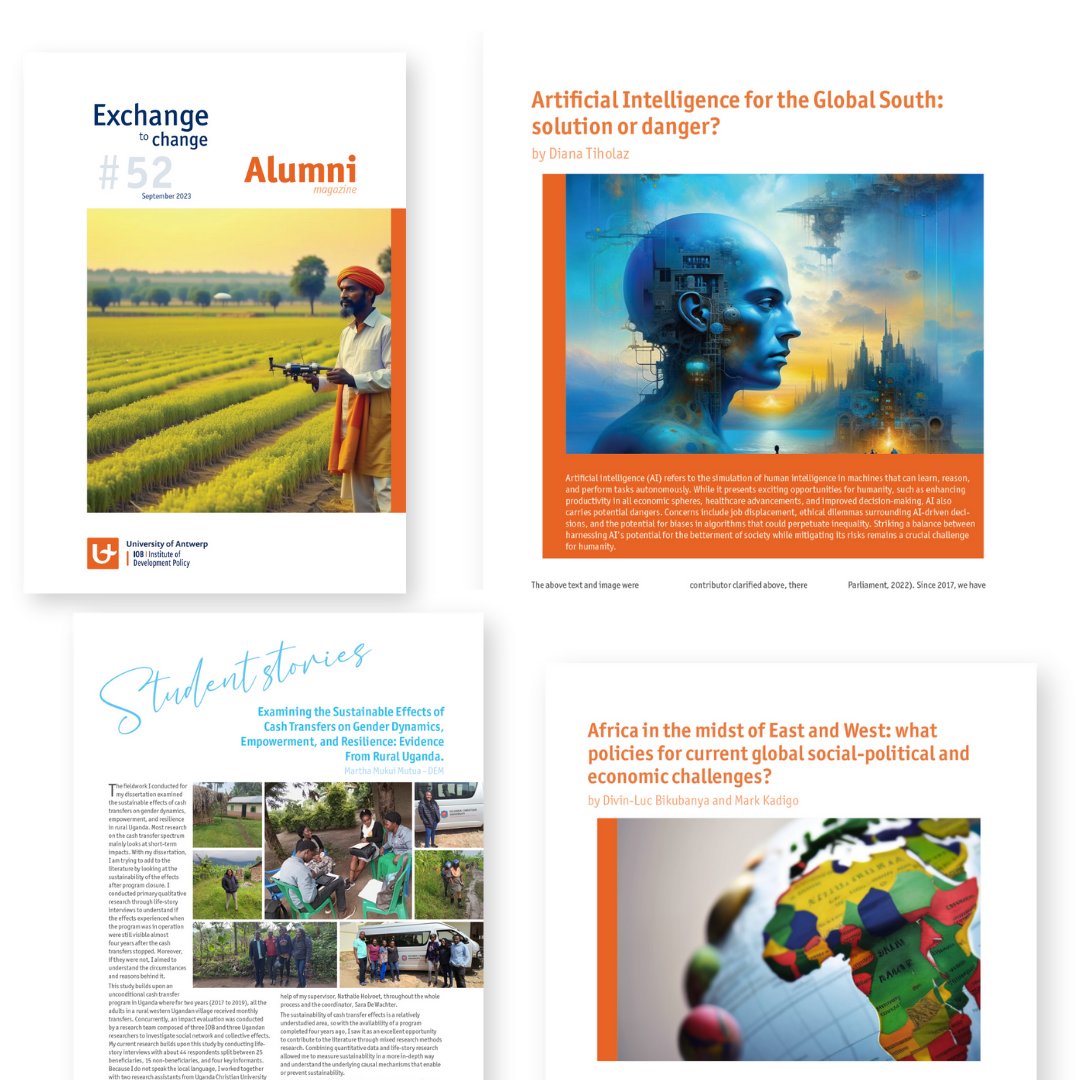 📚 Our Alumni Magazine is out! Explore in this issue Africa's transformations, student stories, AI in the global south, memorable moments, alumni journeys, and tasty potluck recipes. Stay tuned! 🌍🎓🤖📆🎙️🍽️ 
uantwerpen.be/E2C