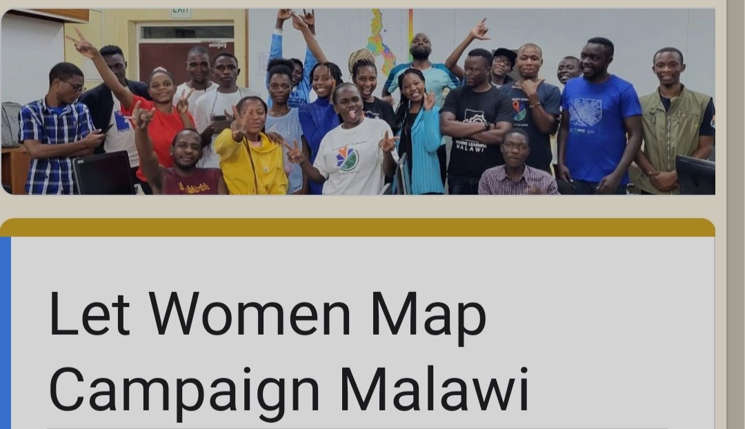We have closed the call with over 100 participants and 72% women💃💃 that will be joining the campaign.. Let's meet tomorrow at MUBAS, LUARNAR and NKHUNI for the launch🥳🥳

#Openmappinggrant
#impactGrant