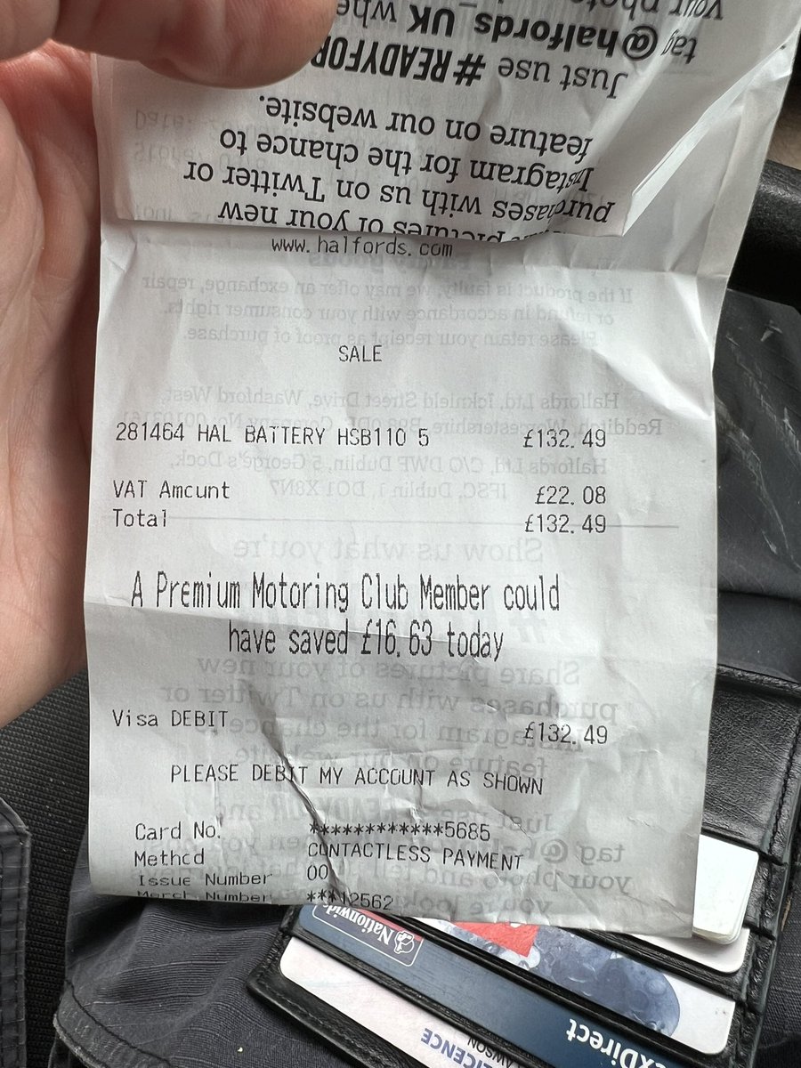 TeddyLWSN's tweet photo. @Halfords_uk I think you spelt amount wrong https://t.co/1z1Z9h1CKH