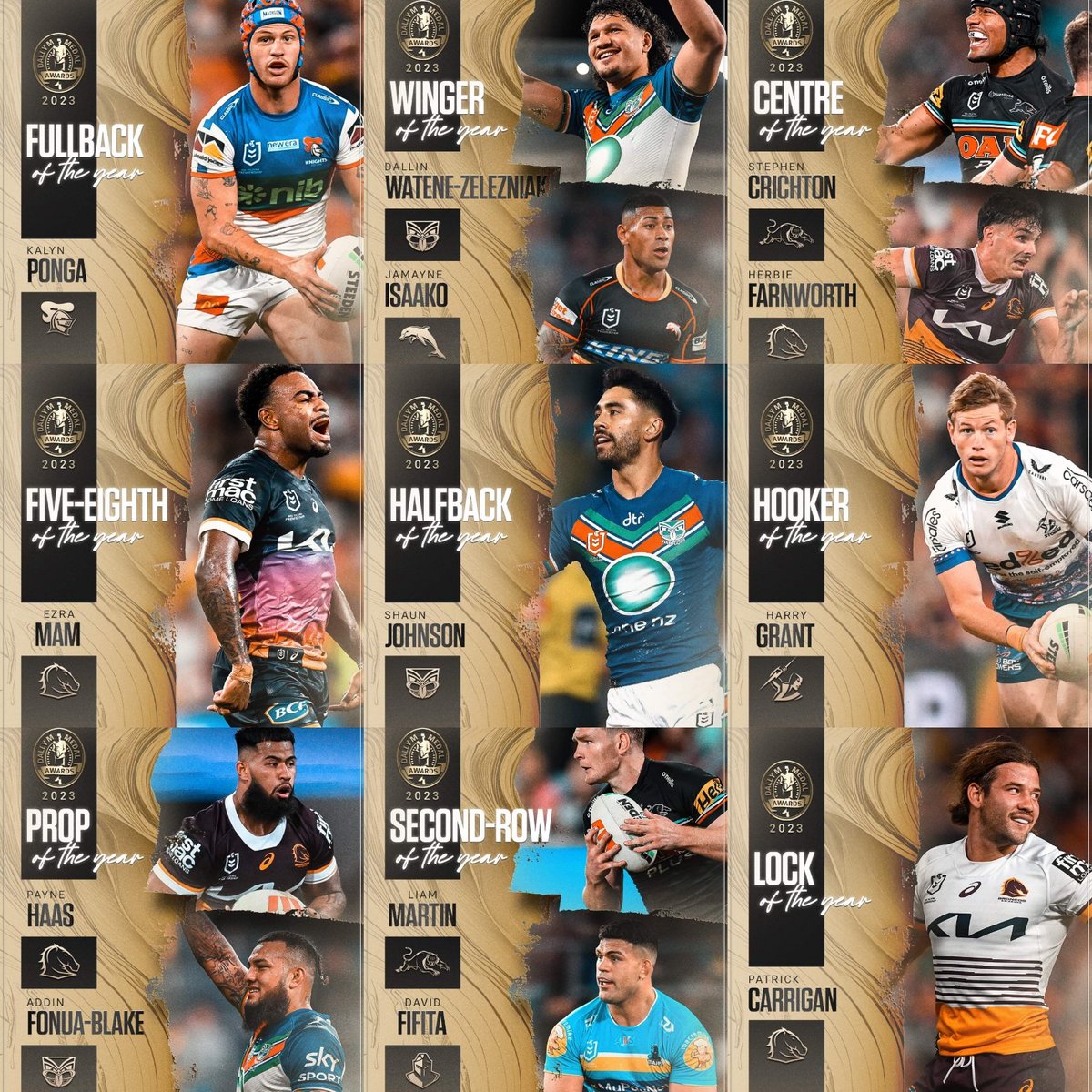 8 of 13 NRL Team of the Year Winners are #Pasifika origin!! (Polynesian/Maori/Melanesian) #nrl <a href="/nrl/">NRL</a>