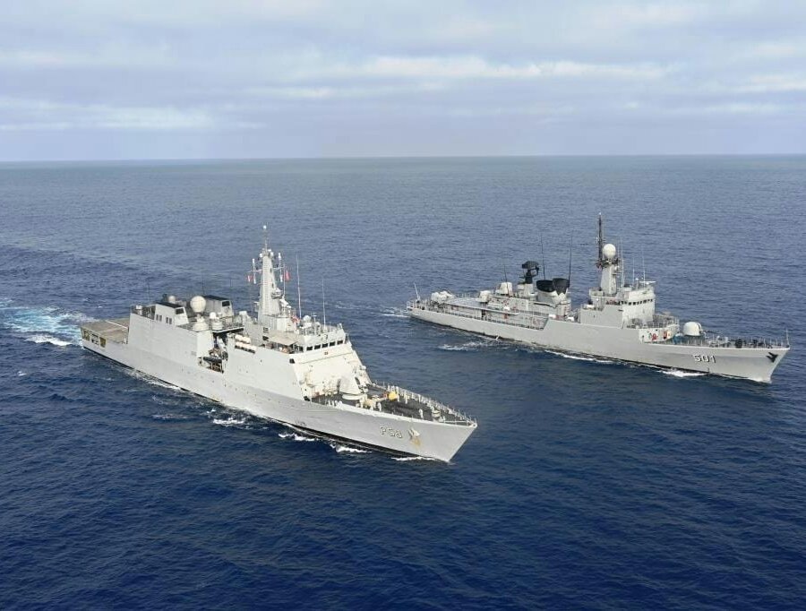 INS Sumedha🇮🇳 carried out a Maritime Partnership Exercise with the #RoyalMoroccanNavy's LC Arrahmani🇲🇦 in the Atlantic.

#IADN