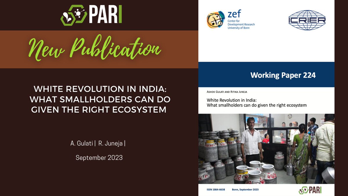 📢New publication:🐄🥛 Unlocking Dairy Potential 🌱 India's 'white revolution' inspires smallholders. Government policies, tech, and innovation drive growth. Challenges remain: feed shortage, emissions, but innovation offers solutions. 🇮🇳#DairyRevolution