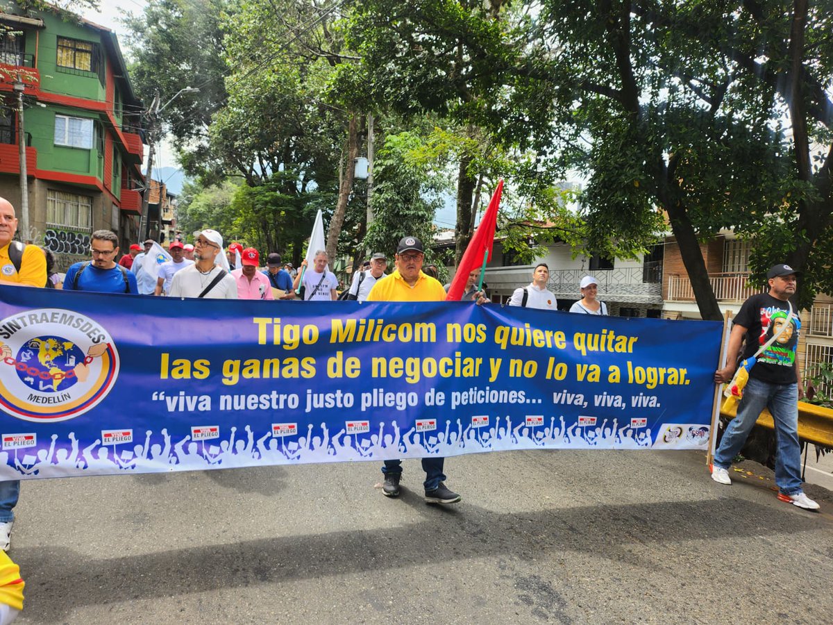 #27S | Participación de Sintraemsdes Medellín en la movilización en defensa de las reformas sociales del #GobiernoDelCambio Solución al conflicto laboral en Tigo Une EPM Telecomunicaciones. Unidad, Organización y Lucha
