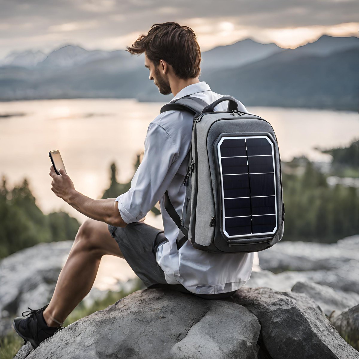 BackTech_ES's tweet image. Una de las mejores formas para utilizar la TechBag, irse de caminata por la montaña.