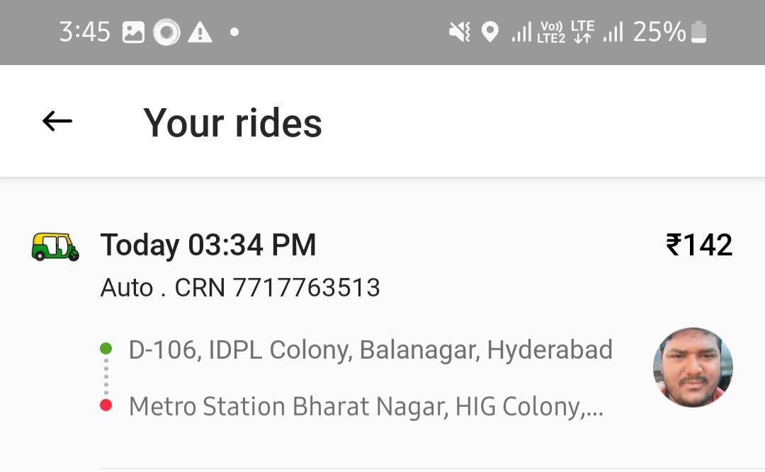 puddin_______'s tweet photo. @Olacabs @ola_supports
Ola is scamming people in daylight. Paid 217 rupees for a 3km distance and on the ride history it shows 142 which was the original fare. https://t.co/VKXpoi4VEB