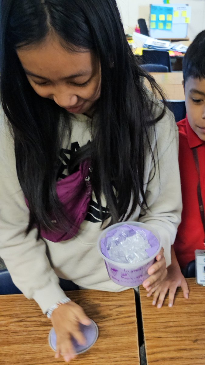 Ms_T_Jackson_'s tweet photo. Late post: It's test day! These 5th Grade @Youens_Gators STEM Ice Cream Package Designs are completed. 3/8 of the groups did not melt their "ice cream" in the heat. 
#believeyoucan https://t.co/dh5VhmTVXc