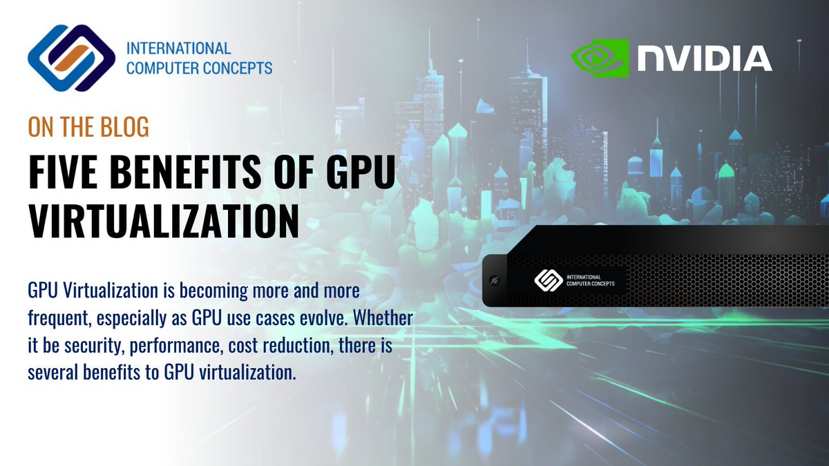 ICCUSA's tweet image. GPU Virtualization is becoming more and more frequent, especially as GPU use cases evolve. Whether it be security, performance, cost reduction, there is several benefits to GPU virtualization.

icc-usa.com/Five-benefits-…

#VirtualGPU #GPUVirtualization