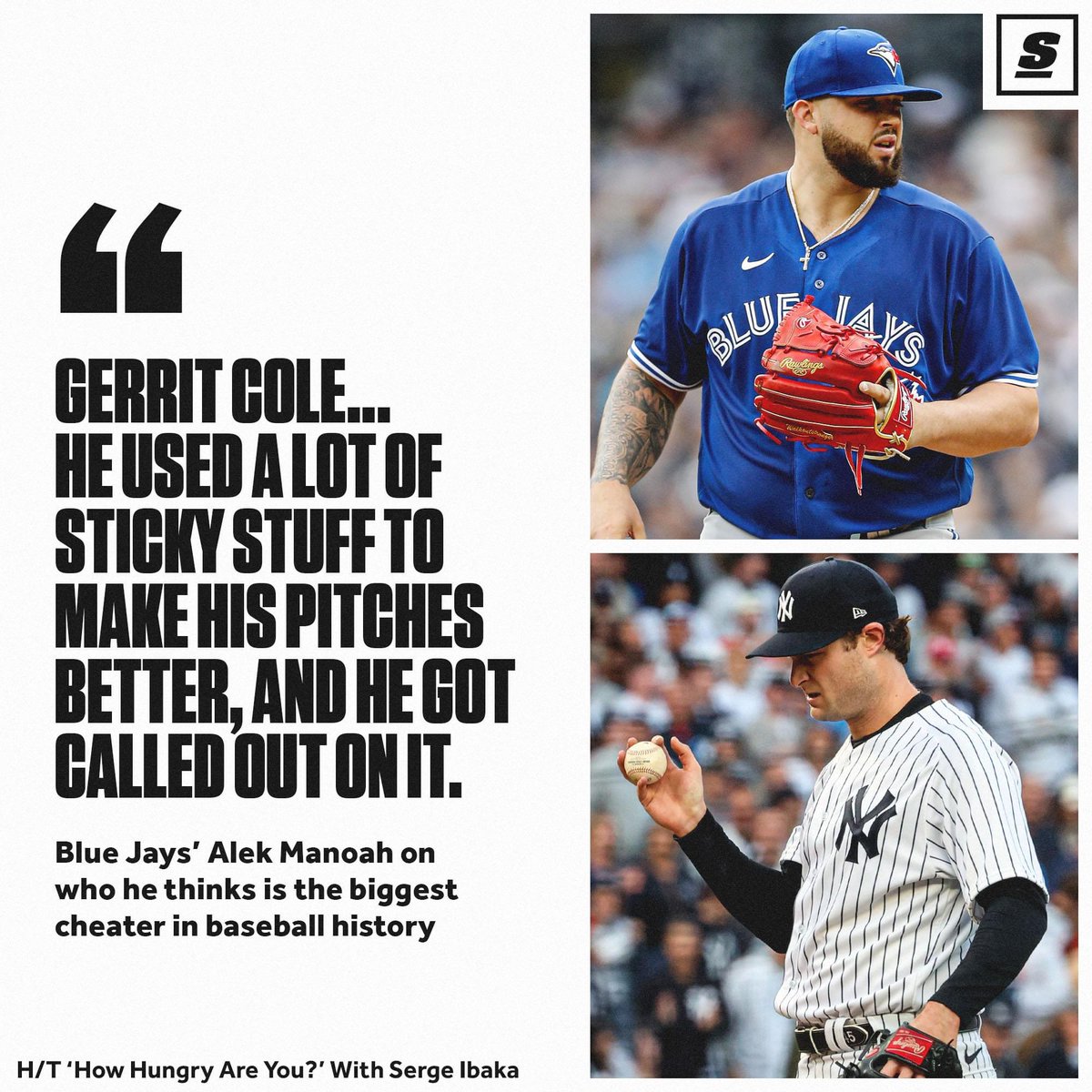Since this quote, Gerrit Cole leads the AL in basically every statistical category and is about the win the Cy Young

Meanwhile, Alek Manoah couldn’t even keep a roster spot on the Blue Jays and got sent to the Florida Complex League 

That’s what’s called karma folks…