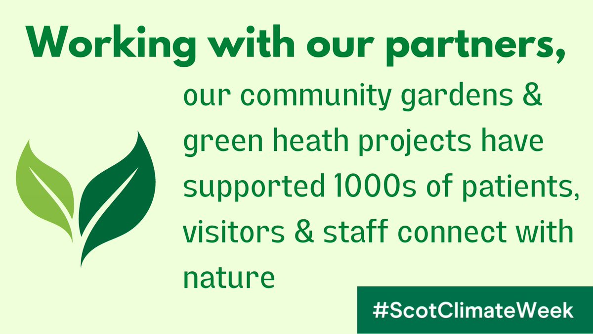 NHS Lothian prides itself for its use of beautiful greenspaces. In fact, back in 2021, we were the first health board to receive the Green Flag Award. Read about it here: ow.ly/qxeV50POoH3 #ScotClimateWeek