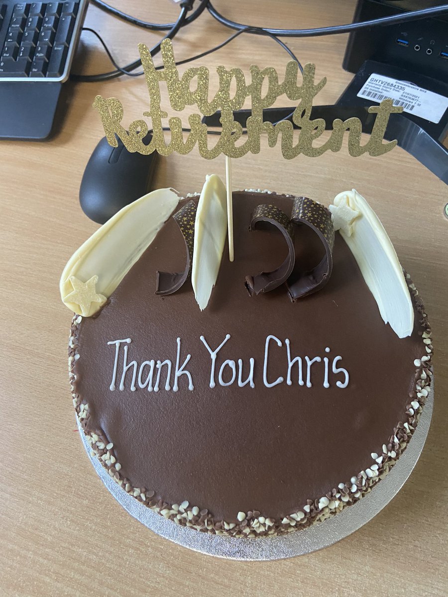 ElaineWillmore's tweet photo. Some lovely tributes to the @gloshospitals research legend that is Chris Foy who retired today. He has generously shared his encyclopaedic stats/ethics/methodology knowledge and has been a constant support to me for 15 years! Happy Retirement Chris! @Research4Glos @ChantalSunter https://t.co/nVxt5ncMfB