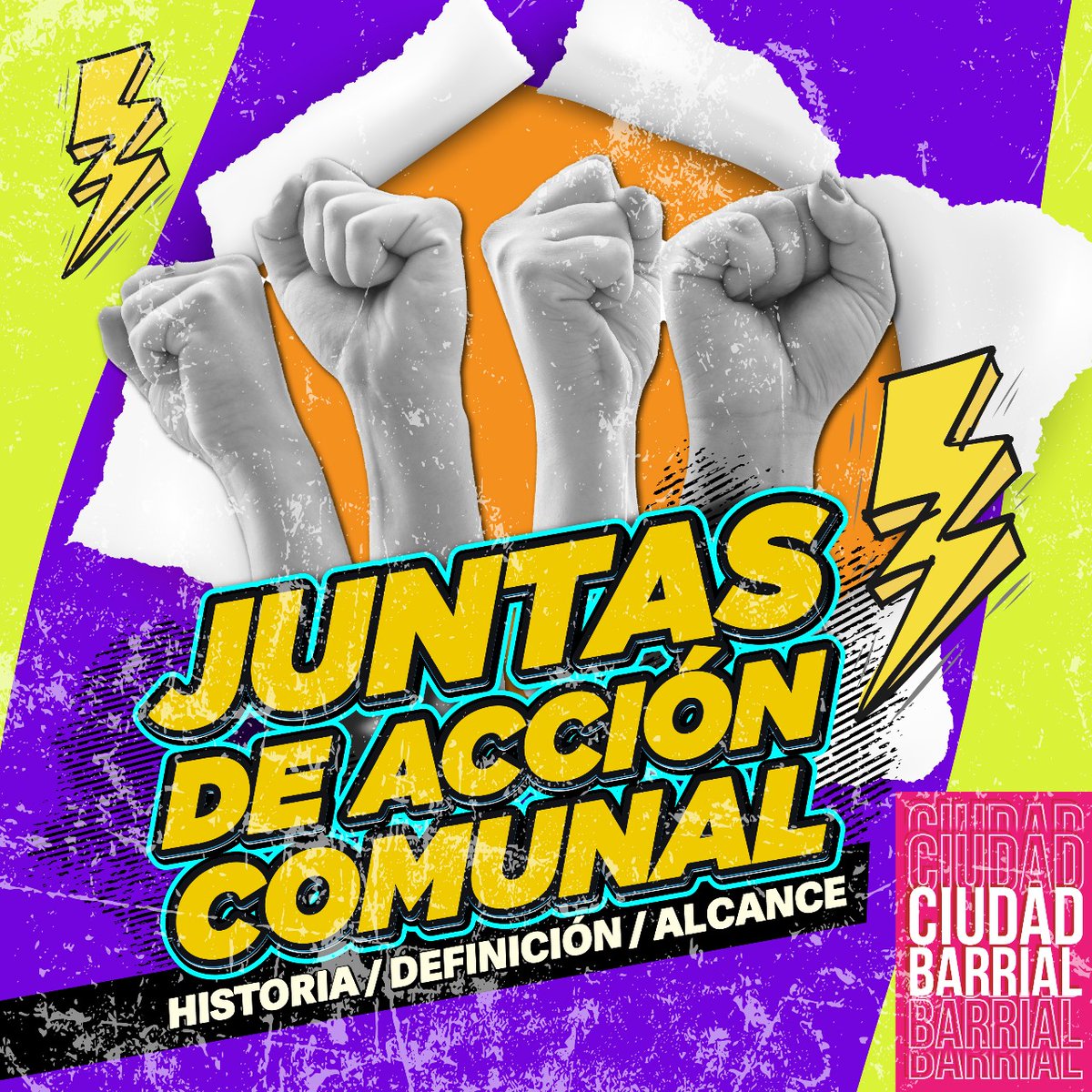 🚨Pronto, dos series de imagenes que nos introducirán en el mundo de las Juntas de Accion Comunal en Colombia, su importancia en el desarrollo territorial y el papel estratégico que juegan en la organización barrial y veredal.

#CiudadBarrial
#VidaDeBarrio
#OrganizaciónPopular