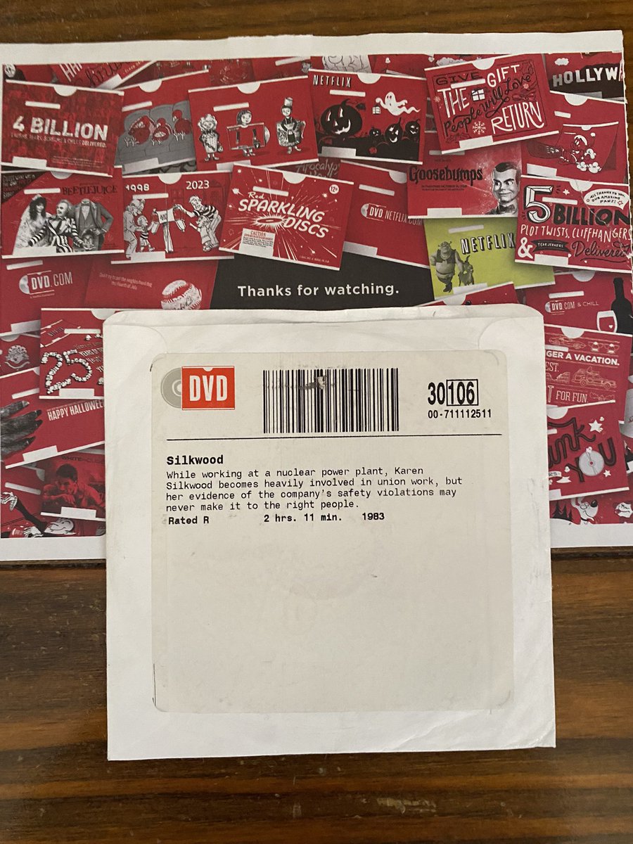 YatesAndrea's tweet image. Likely the last red envelope I receive. I’ve wanted to see this for a long time but it’s not streaming and the DVD is out of print. It has been in my queue for a while saying “long wait” but now it’s here! Thanks to whoever returned it so I could #GetThroughMyQueue @dvdnetflix