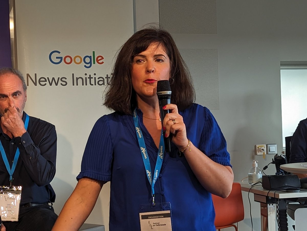 Festival de l'info locale (@filinfolocale) on Twitter photo L'intelligence artificielle : une chance ou une menace pour le journalisme ?
Avec <a href="/brunopatino/">Bruno Patino</a> de <a href="/ARTEfr/">ARTE</a>, <a href="/NozhaBoujemaa/">Nozha Boujemaa</a> de OECD.AI en visio, <a href="/cdeloupy/">Claude de Loupy</a> de <a href="/syllabs/">Syllabs</a> et <a href="/gvankote/">Gilles van Kote</a> du <a href="/lemondefr/">Le Monde</a> #FIL2023 avec en intro Aurélie Rousseau, Présidente de <a href="/ouestmedialab/">Ouest Médialab</a>. L'intelligence artificielle : une chance ou une menace pour le journalisme ?
Avec <a href="/brunopatino/">Bruno Patino</a> de <a href="/ARTEfr/">ARTE</a>, <a href="/NozhaBoujemaa/">Nozha Boujemaa</a> de OECD.AI en visio, <a href="/cdeloupy/">Claude de Loupy</a> de <a href="/syllabs/">Syllabs</a> et <a href="/gvankote/">Gilles van Kote</a> du <a href="/lemondefr/">Le Monde</a> #FIL2023 avec en intro Aurélie Rousseau, Présidente de <a href="/ouestmedialab/">Ouest Médialab</a>.