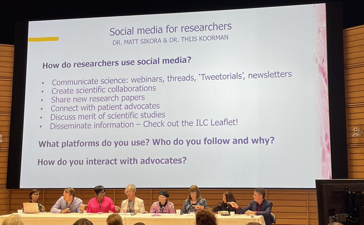 Matt Sikora talks social media and advocacy #ILCsymposium <a href="/mjsikora/">Michał Sikora</a> @SikoraLab