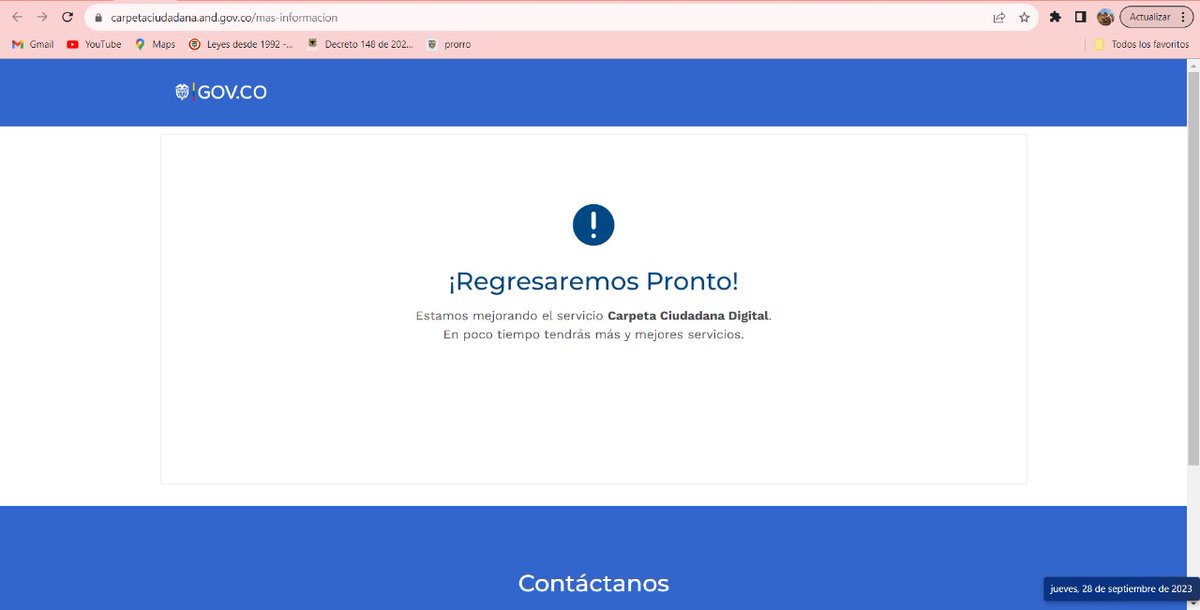 carolinaranjoo's tweet photo. @ANDigital_Col la carpeta digital sigue sin funcionar. Tienen algún reporte de daño?. Cómo más se puede descargar el certificado REDAM? https://t.co/3uGUx7iKMC